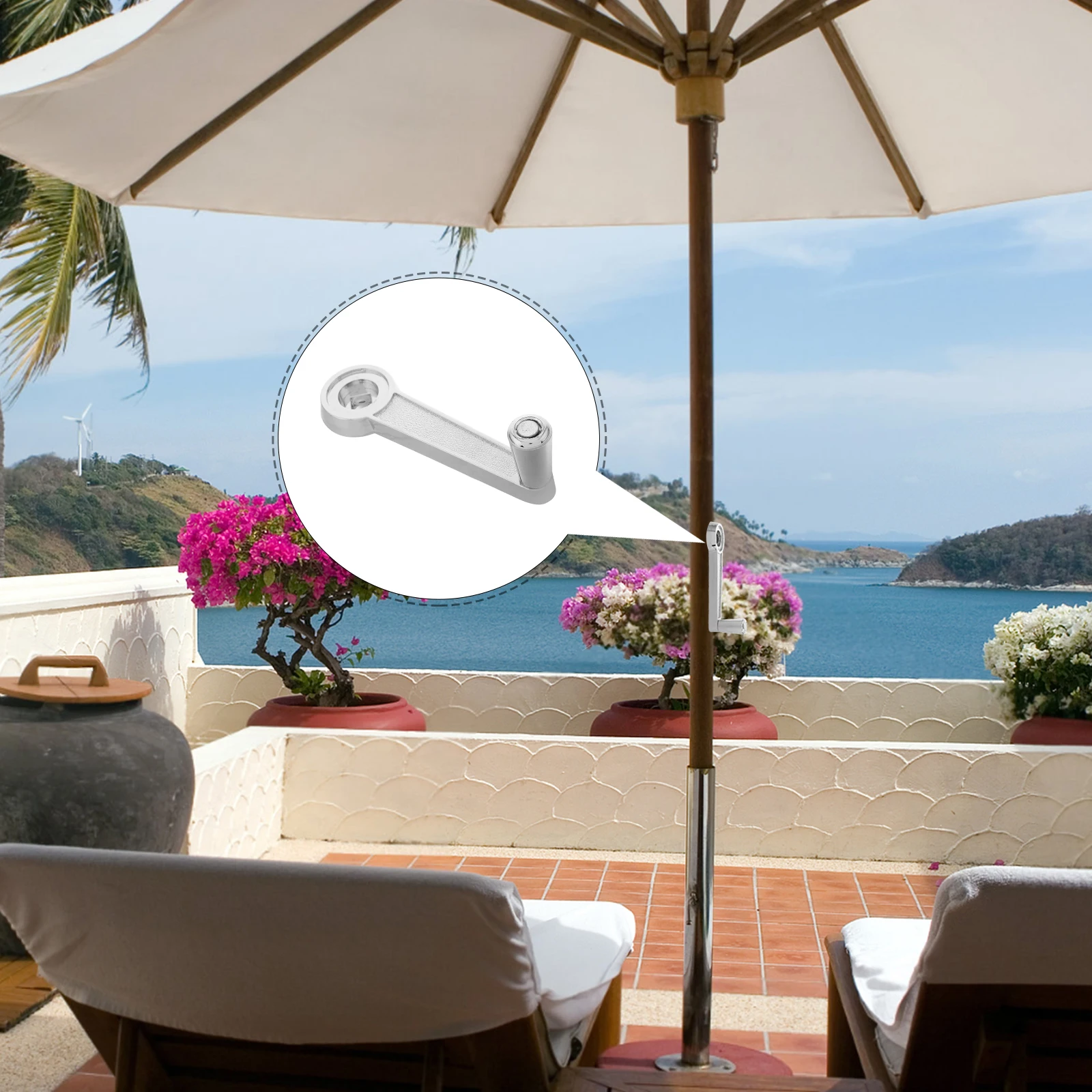 Outdoor Parasol Accessories Black Plastic Hand Crank Beach Sun Umbrella UV Protection Durable Replacement Patio Umbrella Parts
Outdoor Parasol Accessories Black Plastic Hand Crank Beach Sun Umbrella UV Protection Durable Replacement Patio Umbrella Parts