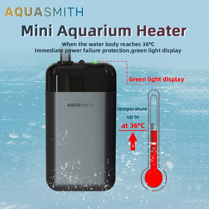 AQUASMITH Automatic Thermostatic Mini Aquarium Heater Small Tropical Aquarium Diving Fish Cylinder Heater
AQUASMITH Automatic Thermostatic Mini Aquarium Heater Small Tropical Aquarium Diving Fish Cylinder Heater