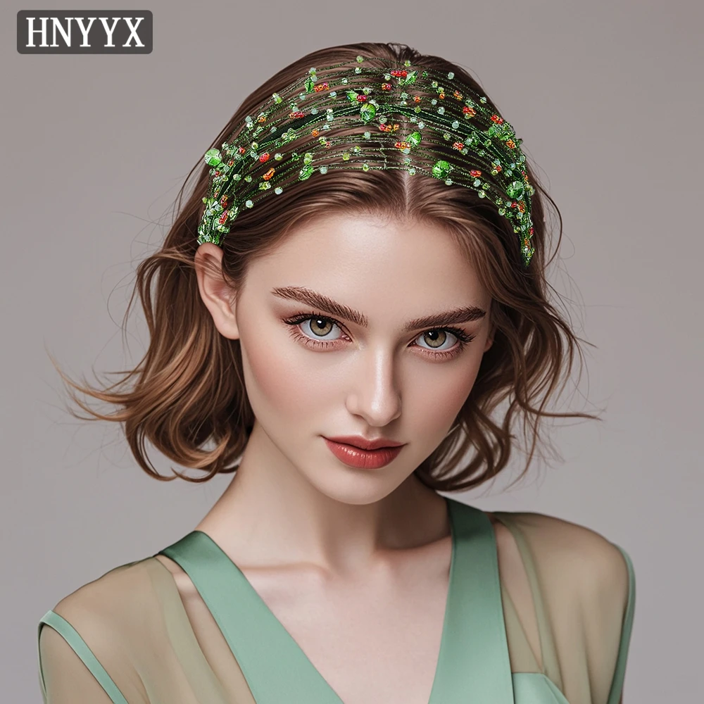 YouLaPan French Wind Bride Weddings Dress Green Handwork Rhinestone Headdress Fashion Simple Ladies Banquet Party Headband YXA22
YouLaPan French Wind Bride Weddings Dress Green Handwork Rhinestone Headdress Fashion Simple Ladies Banquet Party Headband YXA22