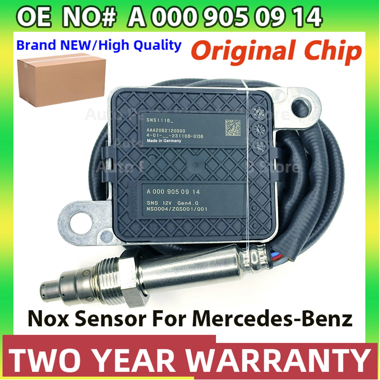 A0009050914 Высококачественный датчик NOx для Mercedes-Benz W177 W205 S205 W213 W447 C117 A0009050914
A0009050914 Высококачественный датчик NOx для Mercedes-Benz W177 W205 S205 W213 W447 C117 A0009050914