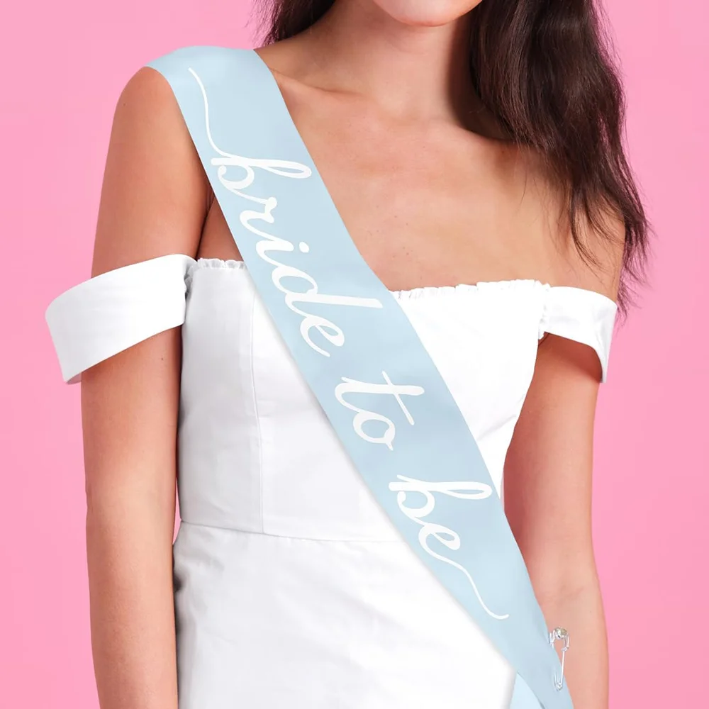 Bride To Be Sash Bachelorette Something Blue Wedding Souvenirs Bridal Shower Accessory Bridesmaid Gift Engagement Party Supplies
Bride To Be Sash Bachelorette Something Blue Wedding Souvenirs Bridal Shower Accessory Bridesmaid Gift Engagement Party Supplies