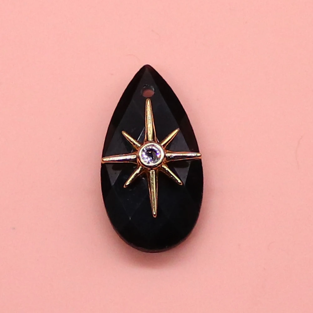 Natural Stone Teardrop-Shaped Faceted Polished Single-Hole Crystal Green Aventurine Inlaid Sparkling Star Pendant DIY Jewelry
Natural Stone Teardrop-Shaped Faceted Polished Single-Hole Crystal Green Aventurine Inlaid Sparkling Star Pendant DIY Jewelry