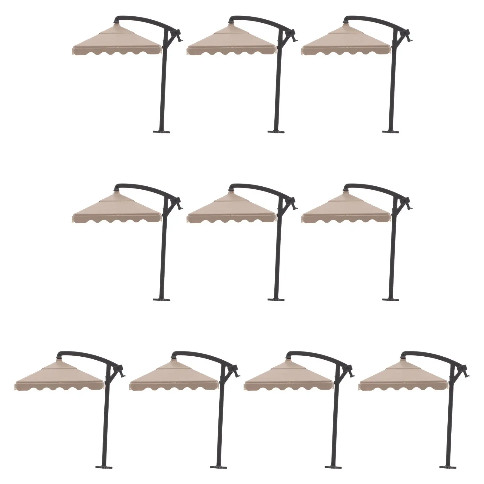 10Pcs Miniature Patio Umbrella Outdoor Shade Lifelike Parasol for Fairy Garden 1:75 Scale Patio Furniture DIY Crafts
10Pcs Miniature Patio Umbrella Outdoor Shade Lifelike Parasol for Fairy Garden 1:75 Scale Patio Furniture DIY Crafts