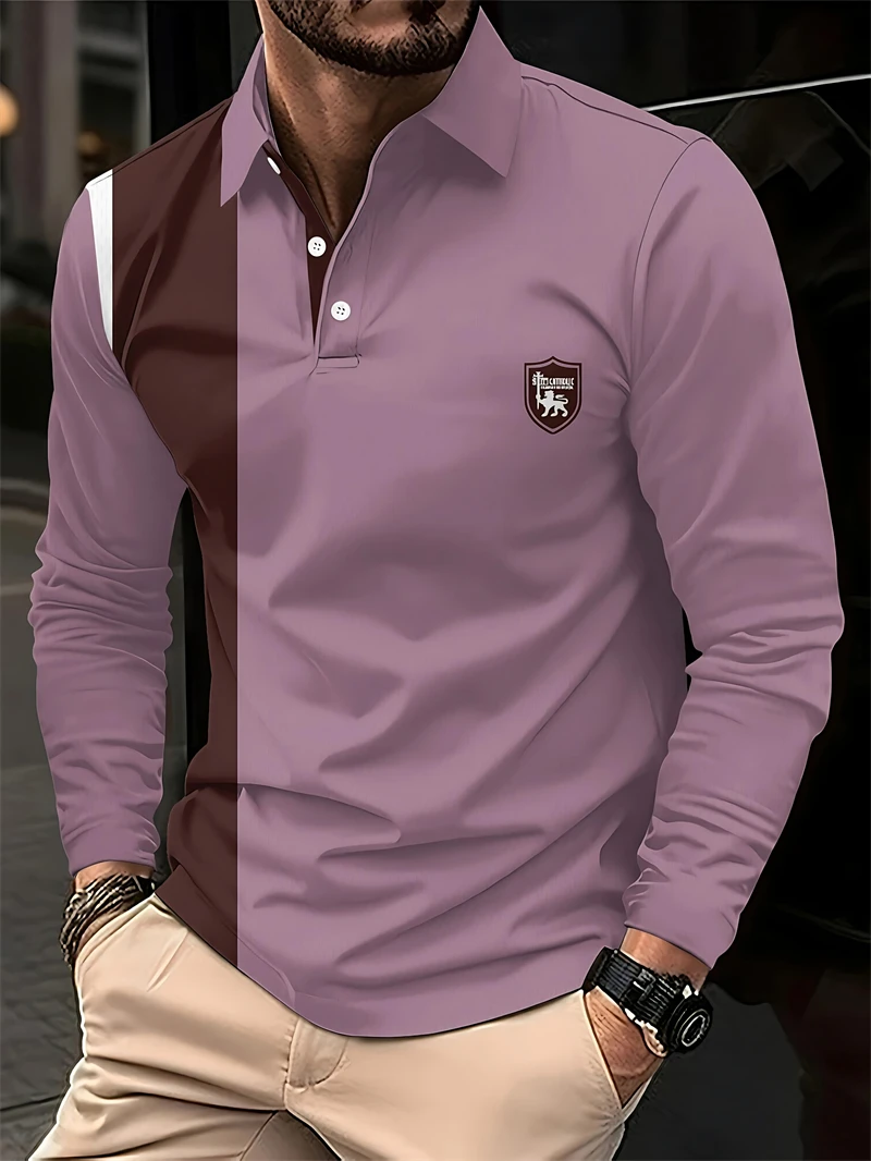 Retro Contrast Color Polo Shirts For Men Simple Fashion Long Sleeve 3D Printed Business Polo Shirt Casual Oversized Lapel Tops
Retro Contrast Color Polo Shirts For Men Simple Fashion Long Sleeve 3D Printed Business Polo Shirt Casual Oversized Lapel Tops