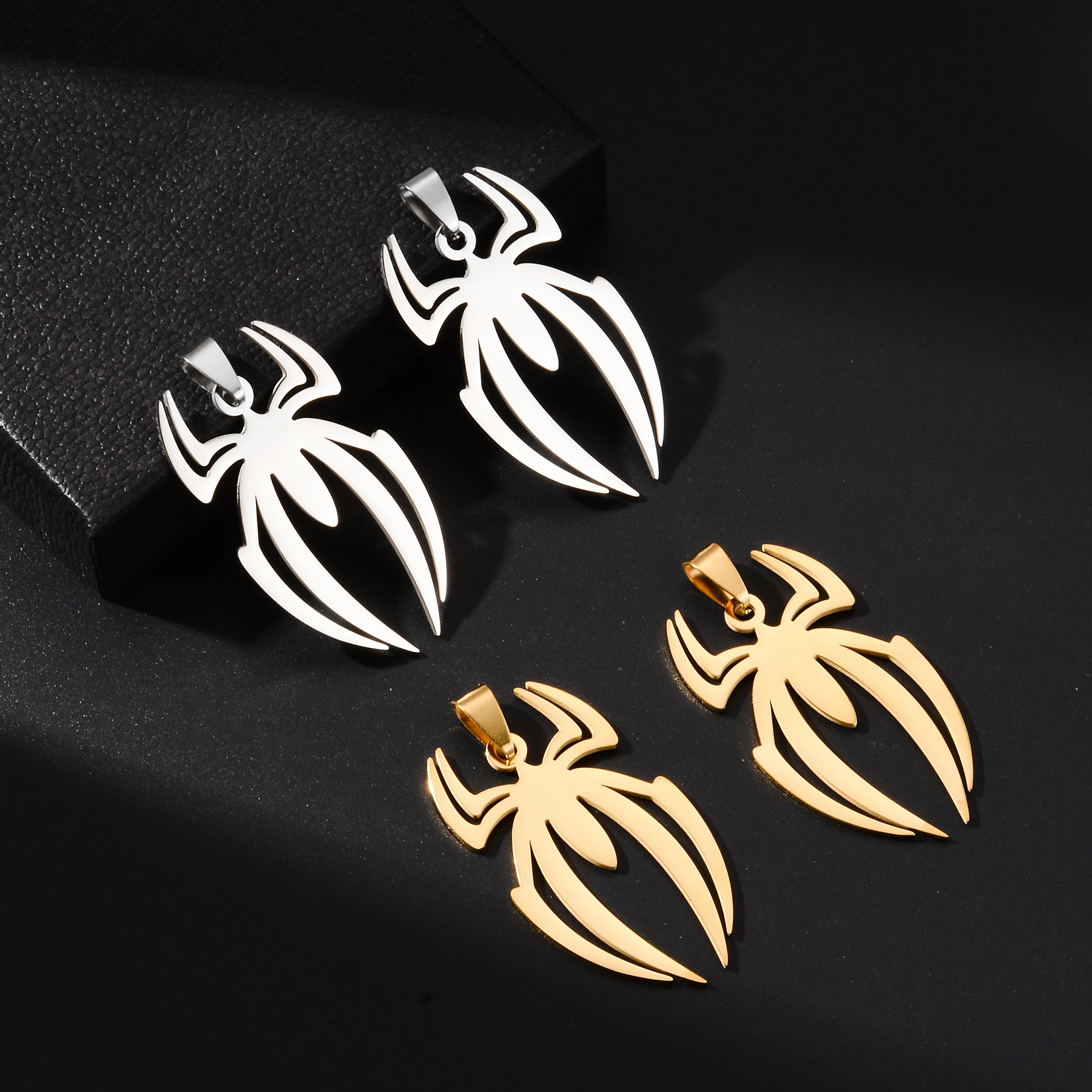 10pcs Gothic Spider Stainless Steel Charms Pendant Accessories for DIY Necklaces Keychain Fashion Jewelry
10pcs Gothic Spider Stainless Steel Charms Pendant Accessories for DIY Necklaces Keychain Fashion Jewelry