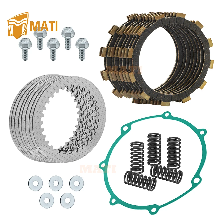 Clutch Friction Plates Kit w/Gasket for Yamaha YZ250F WR250F 2001-2013 3XJ-16321-00-00 5XC-16321-00-00 5NL-16325-00-00
Clutch Friction Plates Kit w/Gasket for Yamaha YZ250F WR250F 2001-2013 3XJ-16321-00-00 5XC-16321-00-00 5NL-16325-00-00