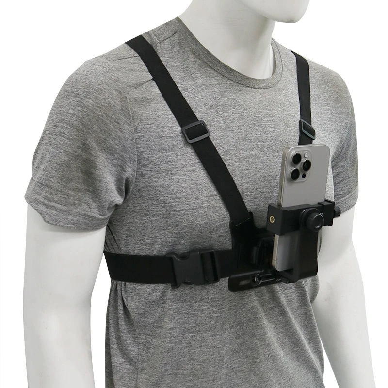 Chest-mounted phone holder for first-person perspective filming, vlog live streaming, sports camera chest strap combination
Chest-mounted phone holder for first-person perspective filming, vlog live streaming, sports camera chest strap combination