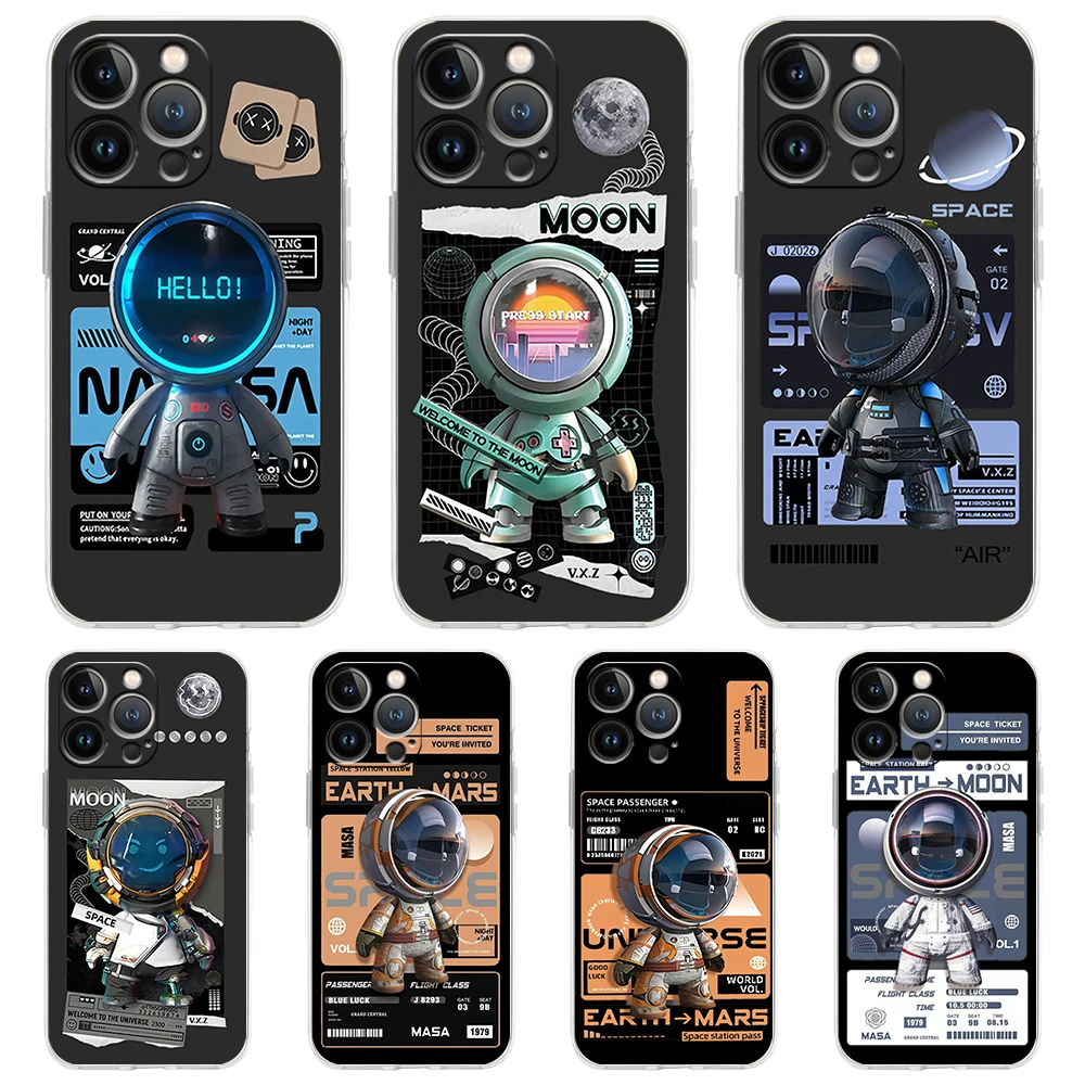 Astronaut Phone Case for iPhone 16 15 14 13 12 Pro Max Transparent Soft for iPhone 11 Pro Max 7 8 Plus XS XR Shell Capas Bag TPU
Astronaut Phone Case for iPhone 16 15 14 13 12 Pro Max Transparent Soft for iPhone 11 Pro Max 7 8 Plus XS XR Shell Capas Bag TPU