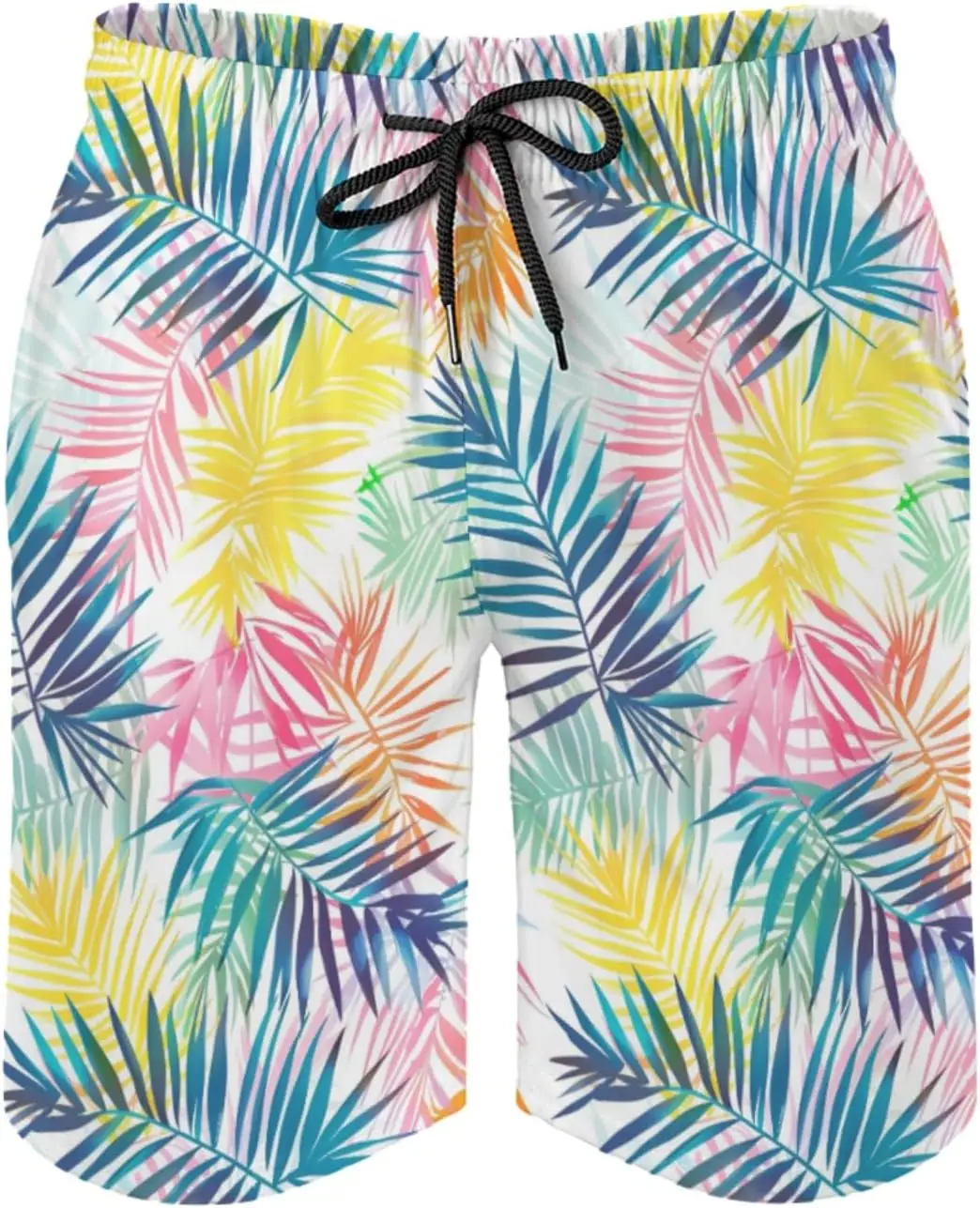 Colorful Palm Leaves Men's Swim Trunks Hawaiian Tropical Leaves Summer Surfing Shorts Bathing Pants with Pockets
Colorful Palm Leaves Men's Swim Trunks Hawaiian Tropical Leaves Summer Surfing Shorts Bathing Pants with Pockets