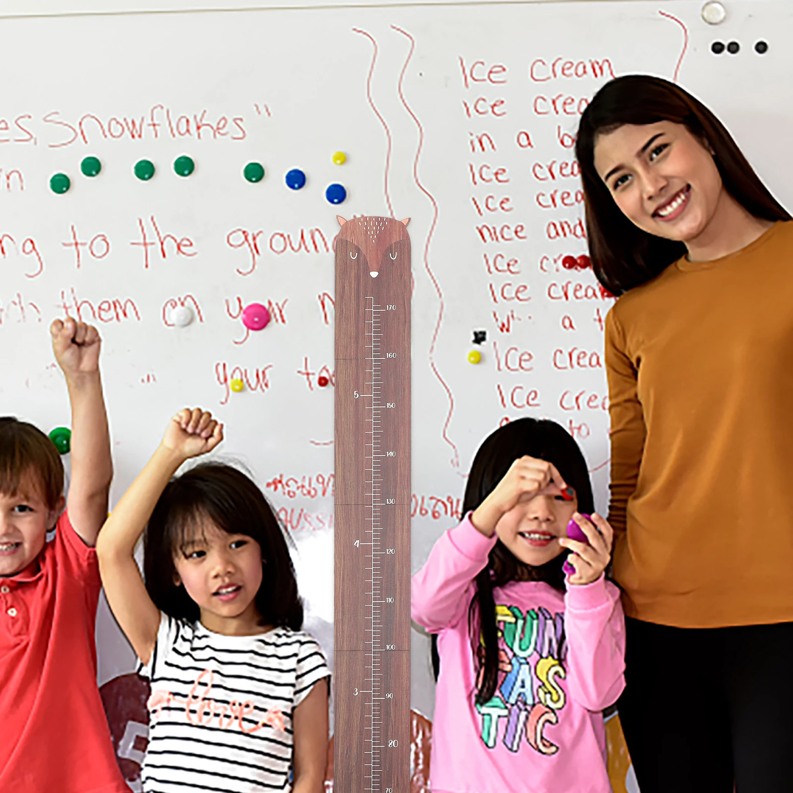 1 set Wooden Height Chart Kids Growth Sticker Wall Measurement Ruler Nursery Room Decor Child Height Fun Easy
1 set Wooden Height Chart Kids Growth Sticker Wall Measurement Ruler Nursery Room Decor Child Height Fun Easy