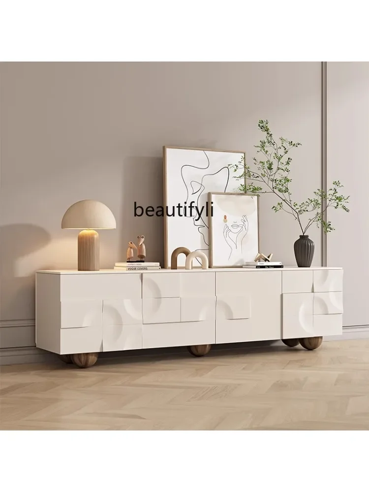 zxqCream Style Solid Wood TV Cabinet Floor Living Room Home Storage Locker Integrated Modern Simple and Light Luxury Advanced Se
zxqCream Style Solid Wood TV Cabinet Floor Living Room Home Storage Locker Integrated Modern Simple and Light Luxury Advanced Se