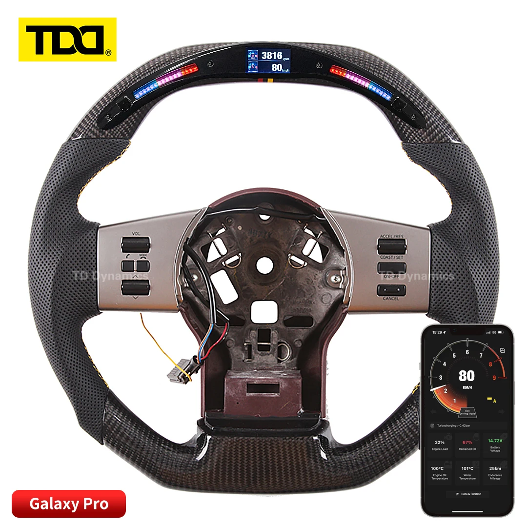 TDD Carbon Fiber customized smart Galaxy pro LED Steering Wheel for Nissan Navara
TDD Carbon Fiber customized smart Galaxy pro LED Steering Wheel for Nissan Navara