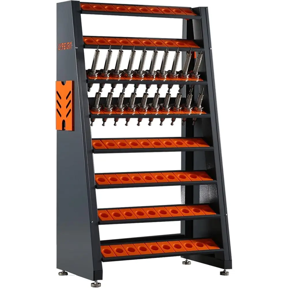 8-Row Large Capacity CNC Tool Storage Rack for Workshops and Machining Centers, Compatible with BT/CAT/HSK Series
8-Row Large Capacity CNC Tool Storage Rack for Workshops and Machining Centers, Compatible with BT/CAT/HSK Series
