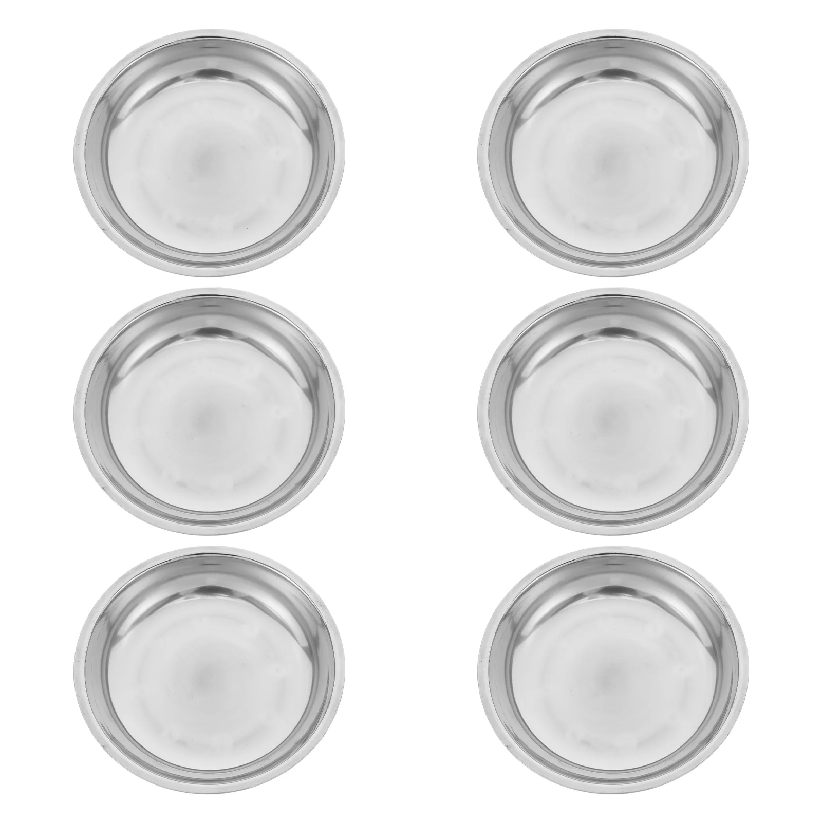 6 Pcs Grill Tray Fruit Steak Plate Service Cuisine Storage Premium Stainless Steel Round Dish Practical
6 Pcs Grill Tray Fruit Steak Plate Service Cuisine Storage Premium Stainless Steel Round Dish Practical