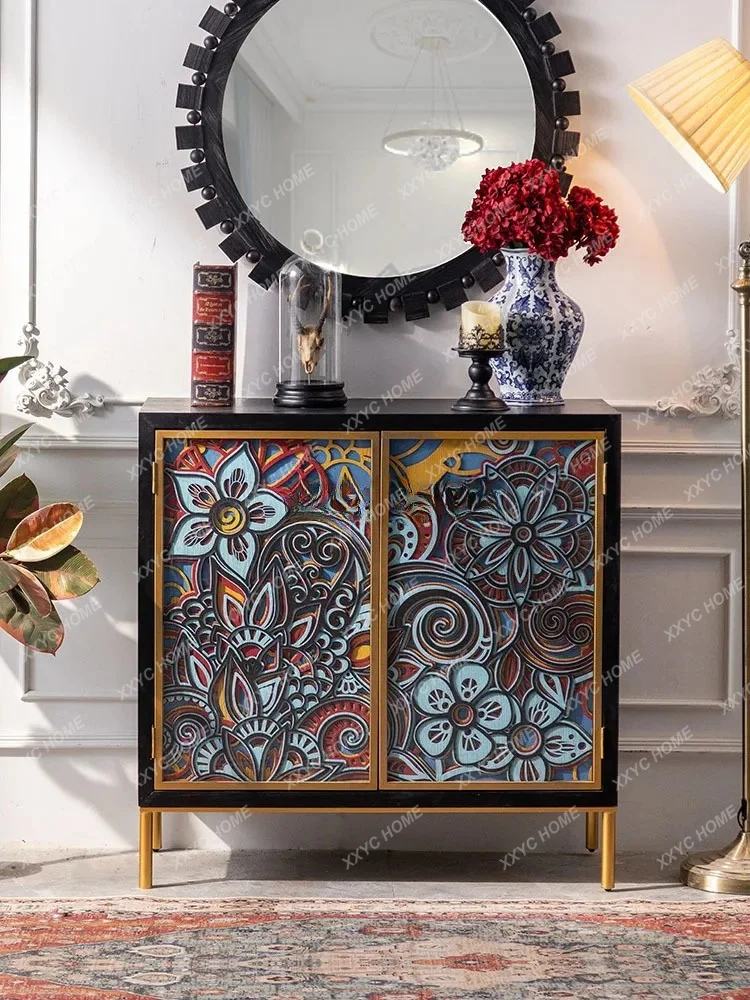 LStacked Carved Art Solid Wood Corner Cabinet Pastoral Hallway Art Locker
LStacked Carved Art Solid Wood Corner Cabinet Pastoral Hallway Art Locker