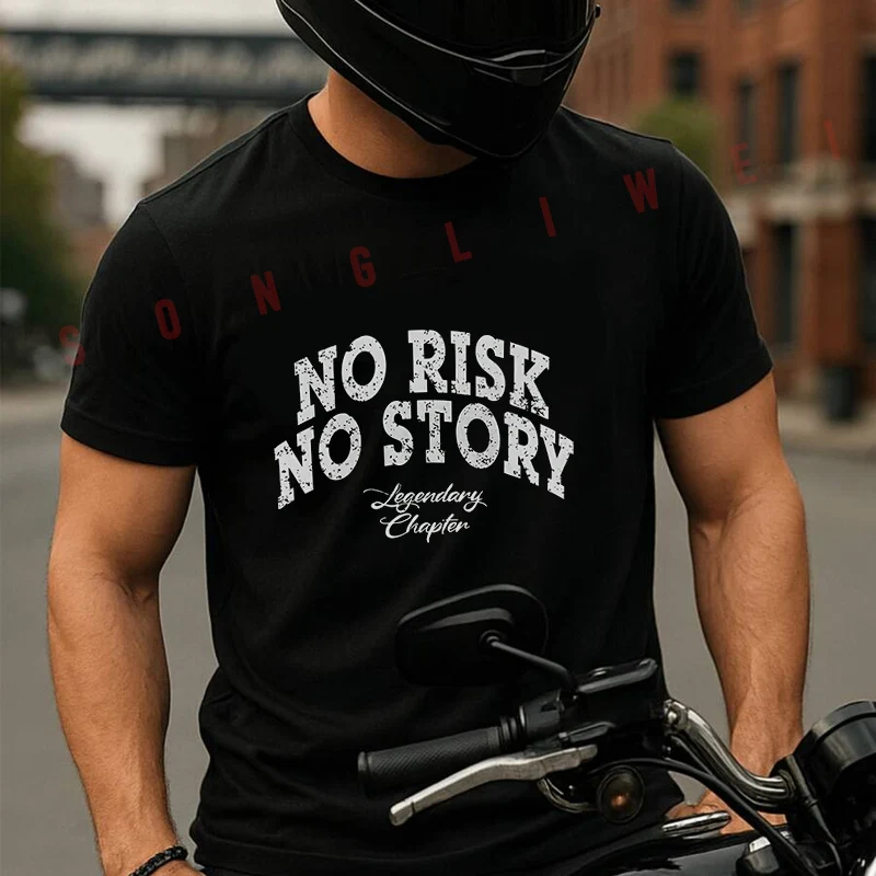 NO RISK NO STORY Letters Pattern Racing Moto Tshirt Men's And Women's T-shirt Cotton Casual Short-sleeved O-neck Top Tees
NO RISK NO STORY Letters Pattern Racing Moto Tshirt Men's And Women's T-shirt Cotton Casual Short-sleeved O-neck Top Tees