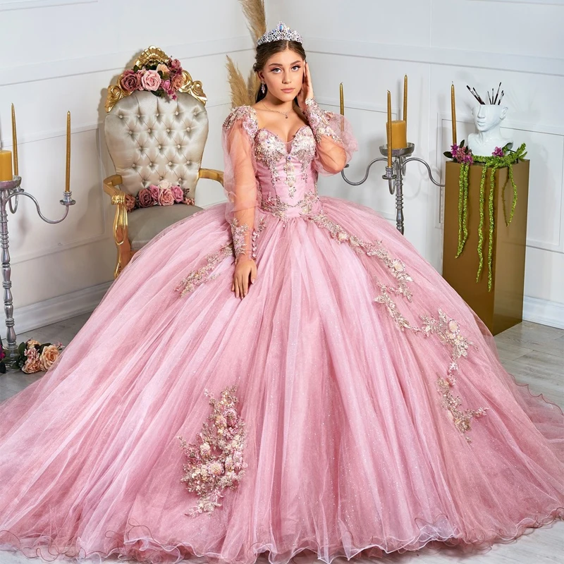 Розовое милое платье для Quinceanera с пышными рукавами, блестящее женское бальное платье, для торжественных мероприятий, женское платье, милое платье
Розовое милое платье для Quinceanera с пышными рукавами, блестящее женское бальное платье, для торжественных мероприятий, женское платье, милое платье
