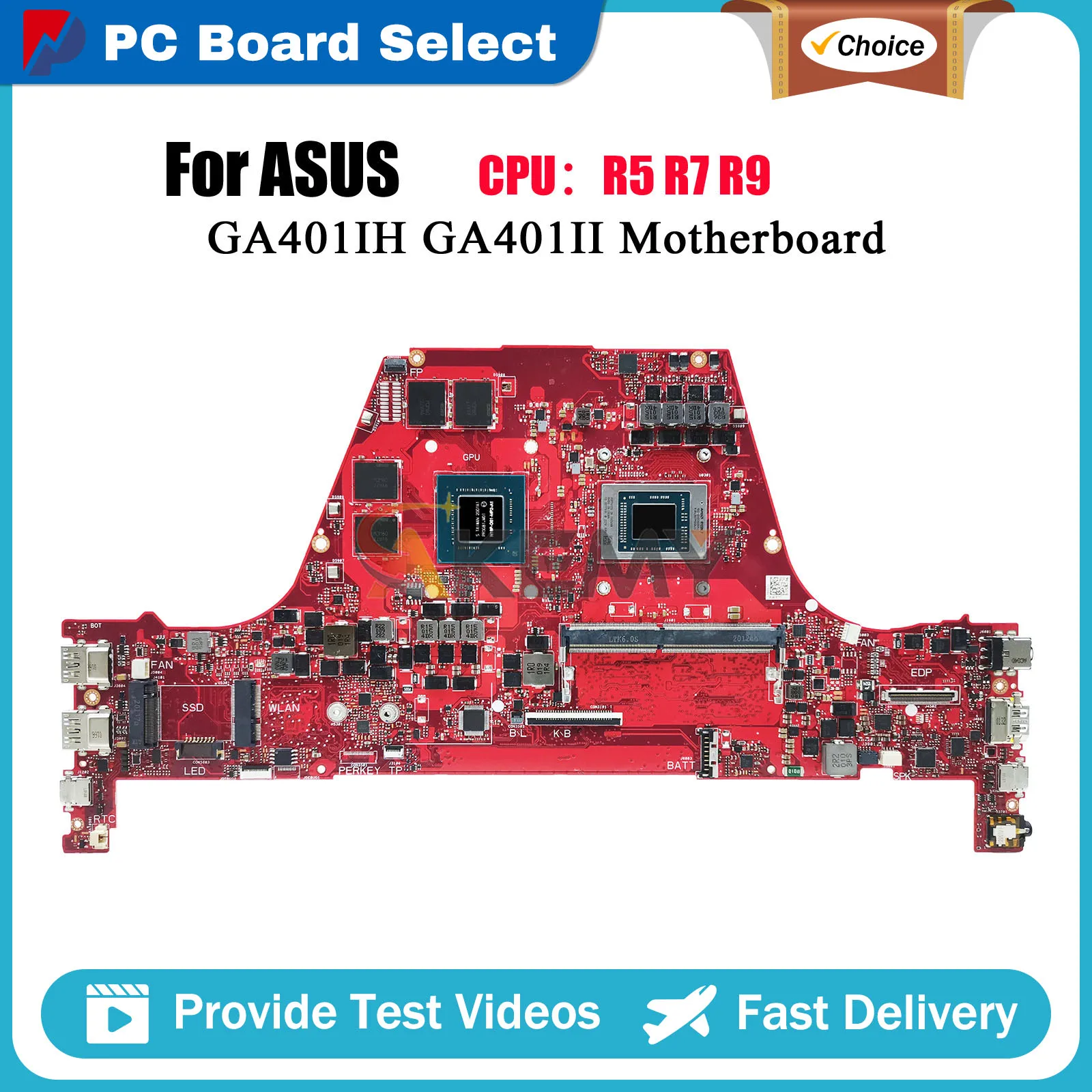 GA401IH Laptop Motherboard For ASUS ROG Zephyrus G14 GA401II GA401IH GA401I Notebook Mainboard With R5 R7 R9 CPU 115% tests OK
GA401IH Laptop Motherboard For ASUS ROG Zephyrus G14 GA401II GA401IH GA401I Notebook Mainboard With R5 R7 R9 CPU 115% tests OK