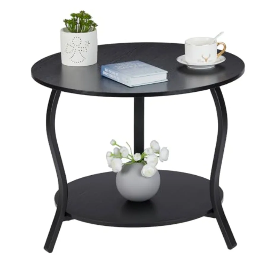 Small Round Coffee Table with Open Storage23" 2-Tier Coffee Side Tables for Small Space Accent Center Table Circle Sofa End Tab
Small Round Coffee Table with Open Storage23" 2-Tier Coffee Side Tables for Small Space Accent Center Table Circle Sofa End Tab
