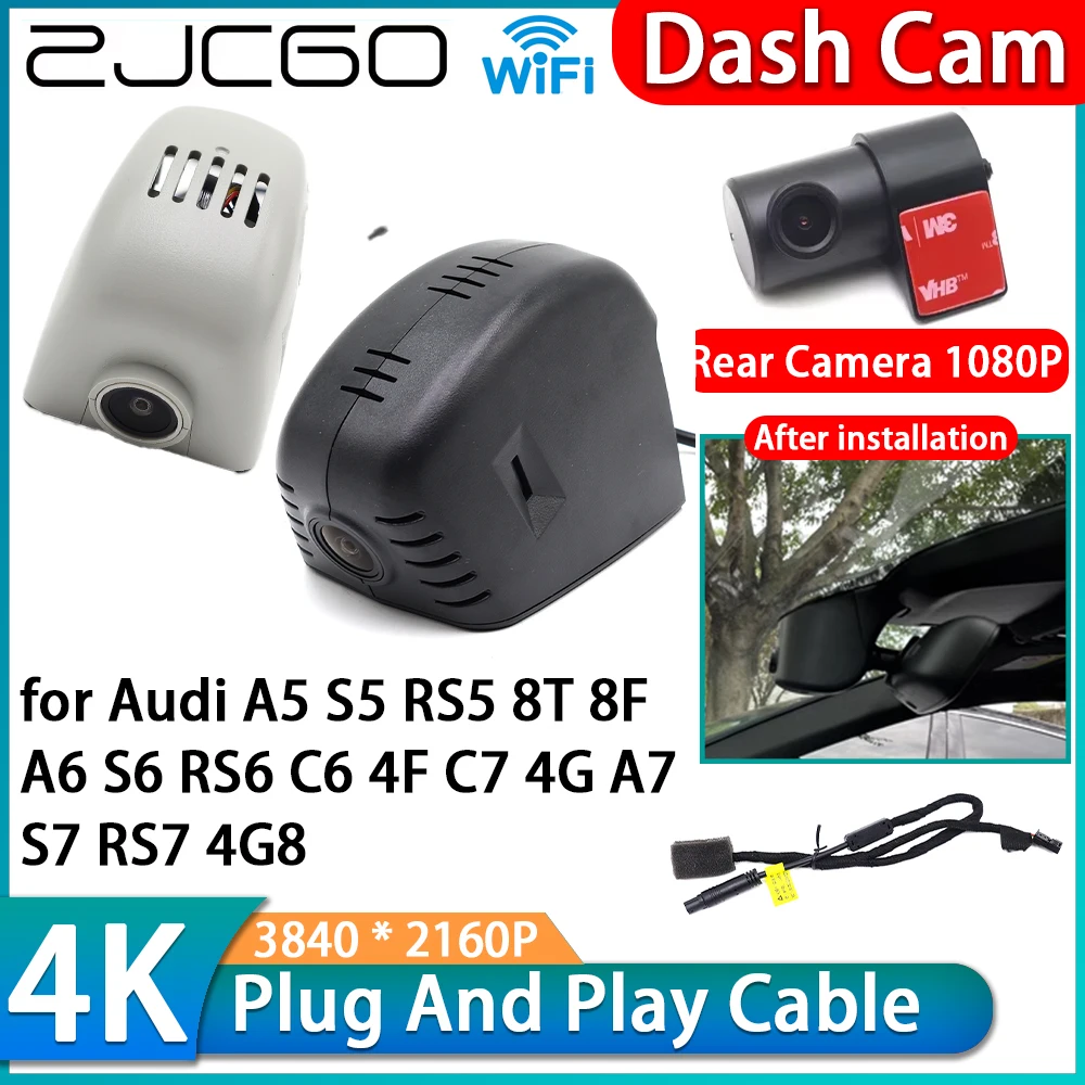 ZJCGO for Audi A5 S5 RS5 8T 8F A6 S6 RS6 C6 4F C7 4G A7 S7 RS7 4G8 4K Wifi DVR OEM Car Video Recorder Dash Cam Front Rear Camera
ZJCGO for Audi A5 S5 RS5 8T 8F A6 S6 RS6 C6 4F C7 4G A7 S7 RS7 4G8 4K Wifi DVR OEM Car Video Recorder Dash Cam Front Rear Camera