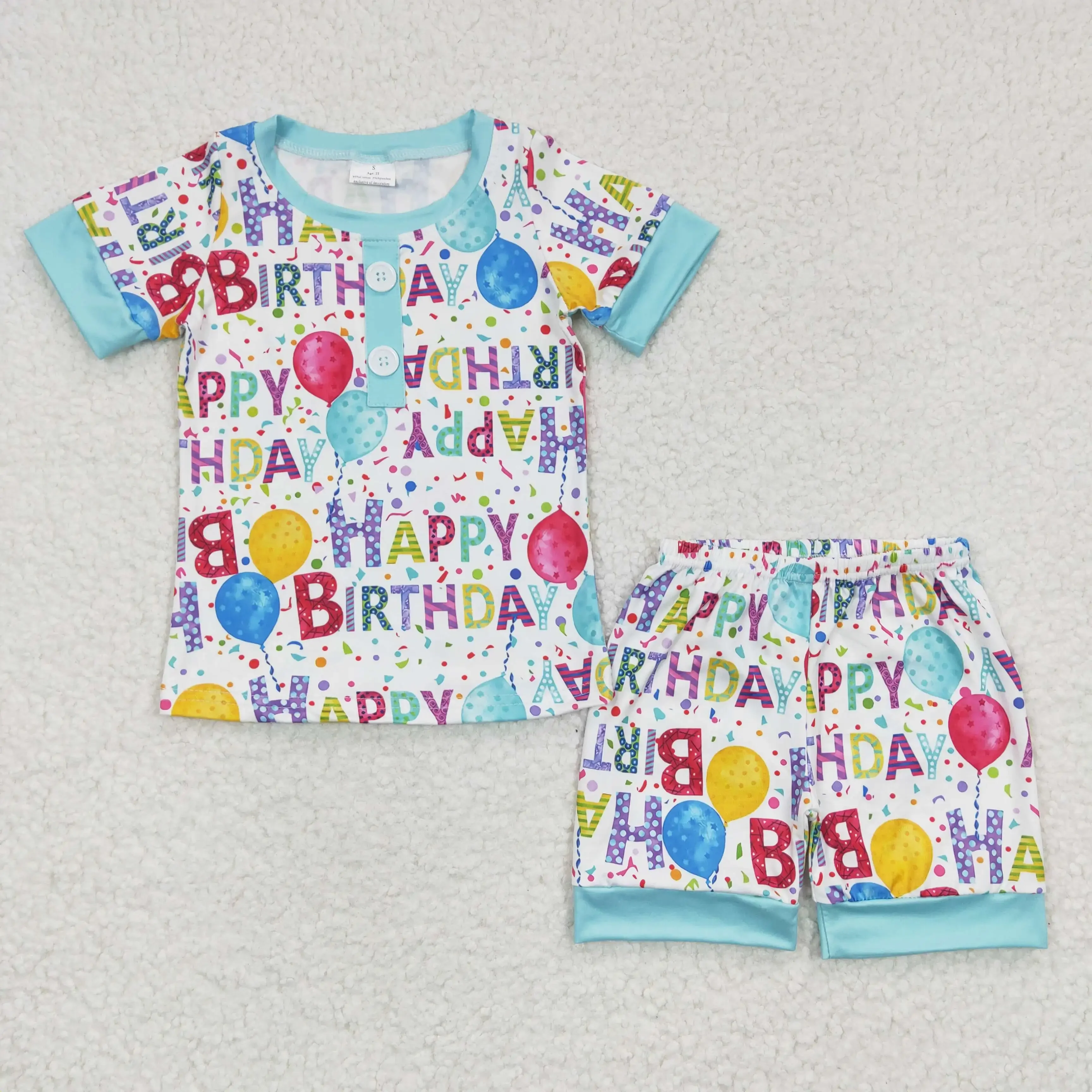 BSSO0180 Baby Clothes Happy Birthday Outfits Short Sleeve 2 Pieces Kids Summer Set
BSSO0180 Baby Clothes Happy Birthday Outfits Short Sleeve 2 Pieces Kids Summer Set