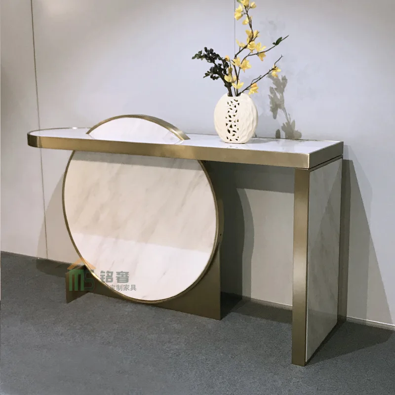 Minimalist Aisle Corridor a Long Narrow Table Creative Lobby Metal Partition Living Room Wall Side Table
Minimalist Aisle Corridor a Long Narrow Table Creative Lobby Metal Partition Living Room Wall Side Table