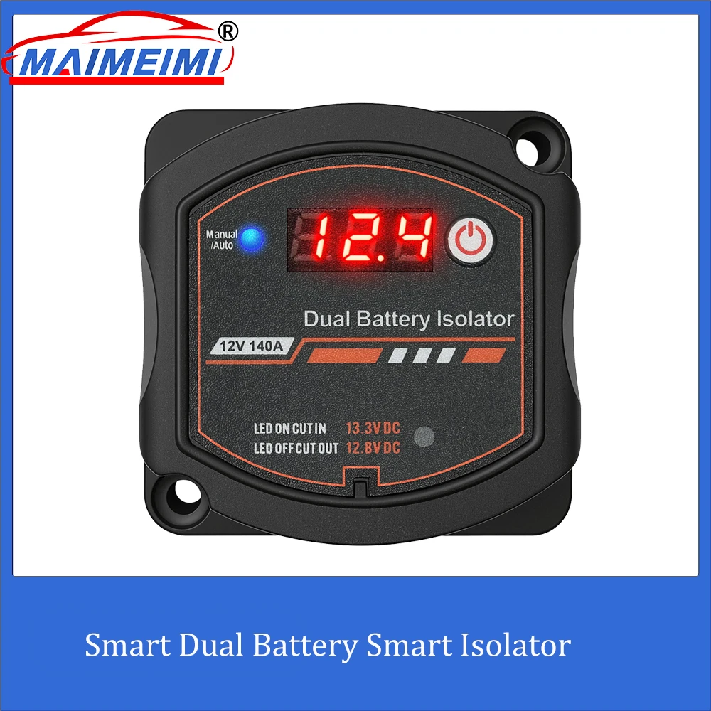 Dual Battery Isolator 12V 140A Auto Manual Voltage Sensitive Relay with Digital Voltmeter Smart VSR for Camper Car RV Yacht Boat
Dual Battery Isolator 12V 140A Auto Manual Voltage Sensitive Relay with Digital Voltmeter Smart VSR for Camper Car RV Yacht Boat