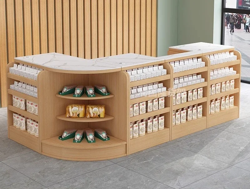 Solid wood ecological board mother and baby store supermarket checkout page small bar
Solid wood ecological board mother and baby store supermarket checkout page small bar