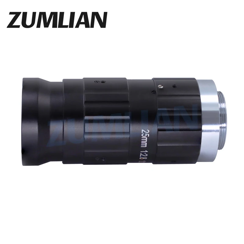 ZUMLIAN 1.1" C Mount Lens 20Megapixel Camera 25mm F2.8 Manual Iris Industrial Lens for CCTV Machine Vision camera Low distortion
ZUMLIAN 1.1" C Mount Lens 20Megapixel Camera 25mm F2.8 Manual Iris Industrial Lens for CCTV Machine Vision camera Low distortion