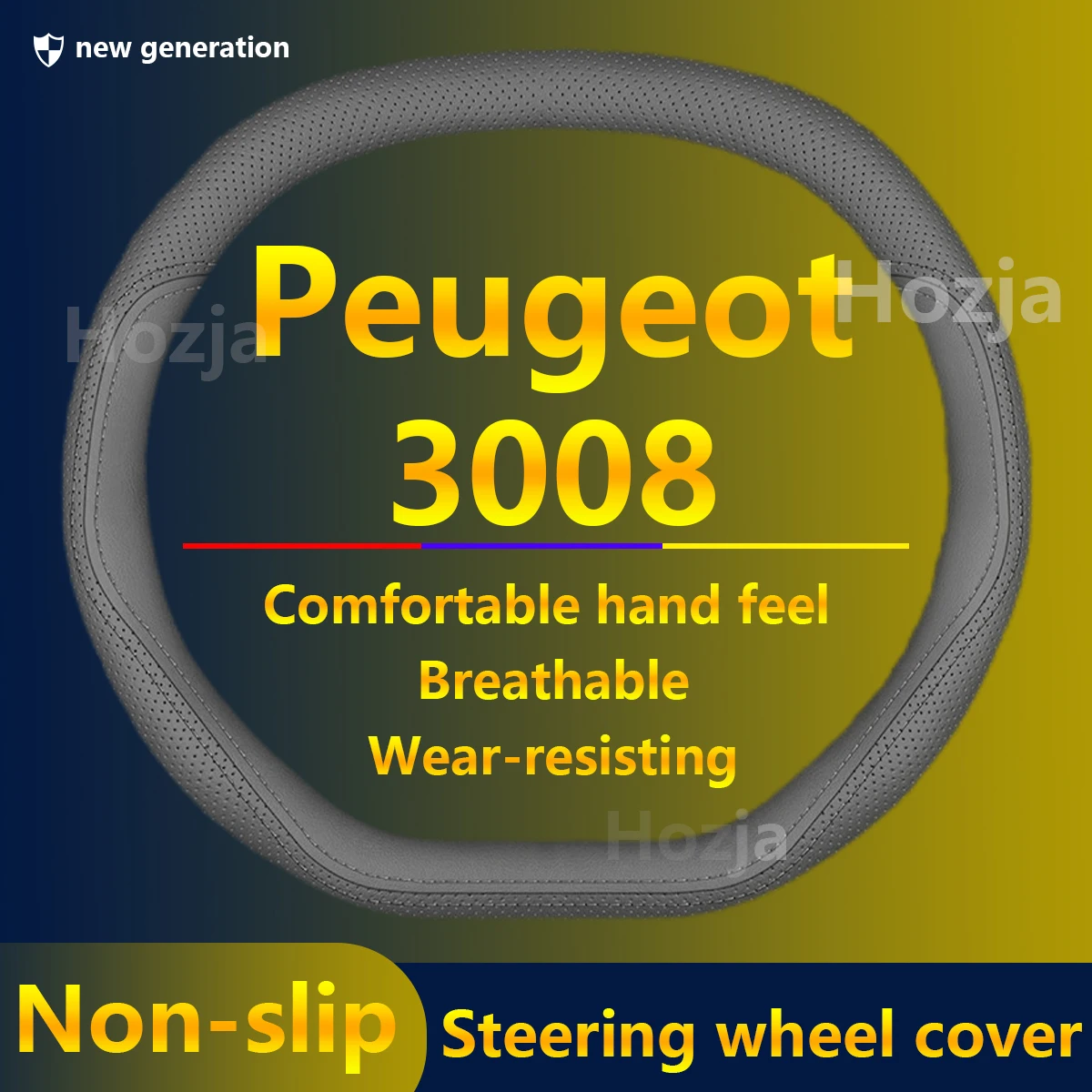 Auto Steering Wheel Cover Non-slip For Peugeot 3008 2024 2021 2017 High-end Leather Universal Fit Cars Accessories
Auto Steering Wheel Cover Non-slip For Peugeot 3008 2024 2021 2017 High-end Leather Universal Fit Cars Accessories
