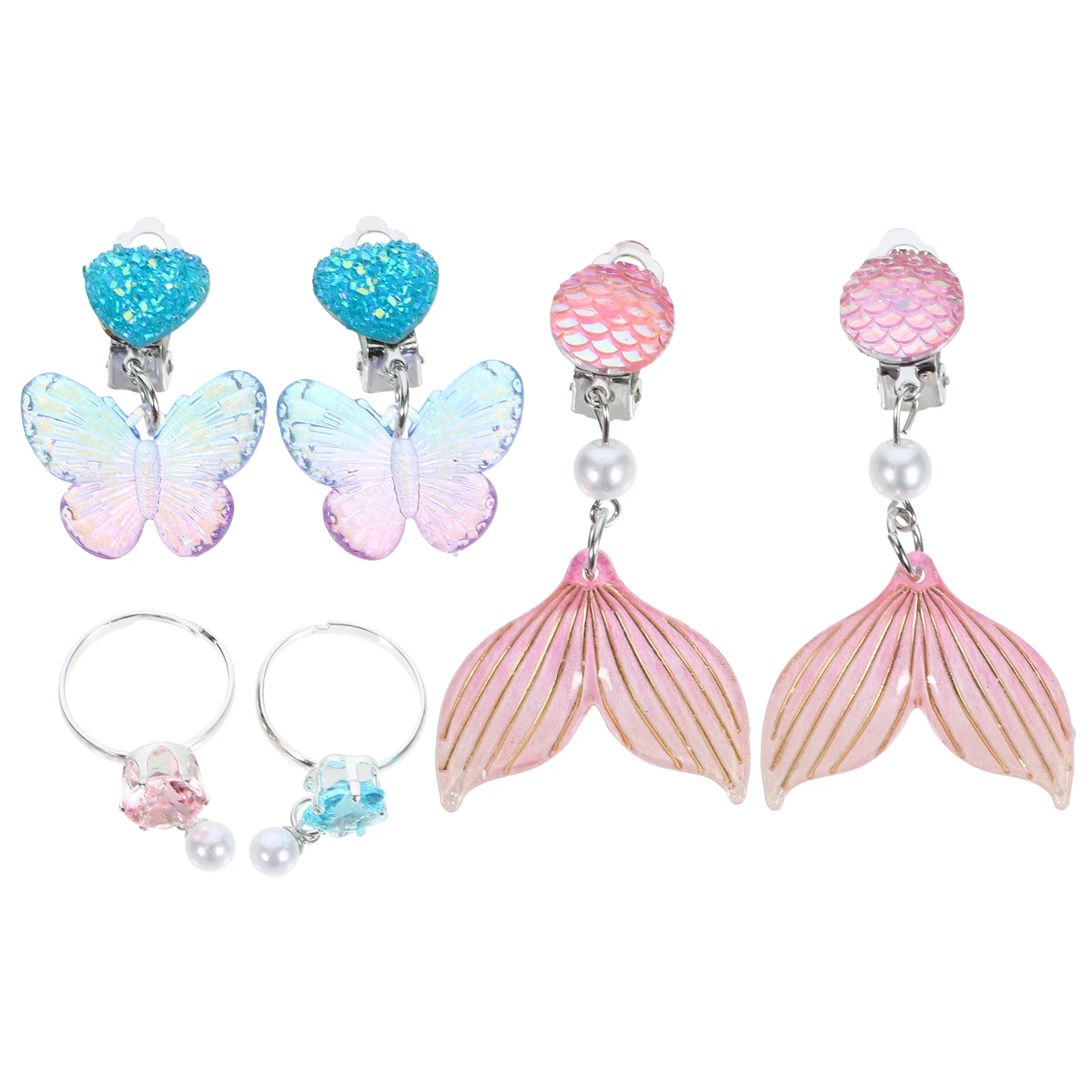 Clip On Earrings Set for Girls Kids Mermaid Ear Decorations Lightweight Comfortable Jewelry Gift Birthday Christmas Party
Clip On Earrings Set for Girls Kids Mermaid Ear Decorations Lightweight Comfortable Jewelry Gift Birthday Christmas Party