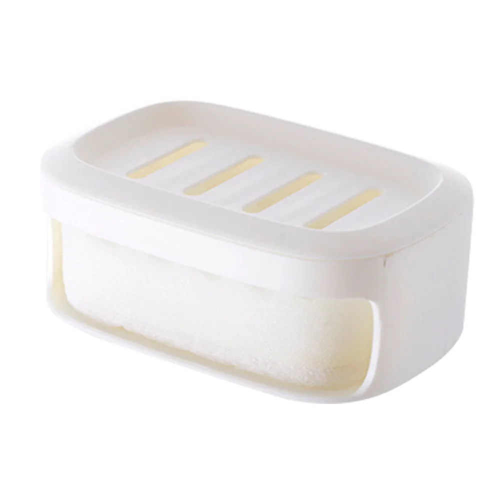 Seamless Double Layers Soap Box Waterproof Seal Soap Container Bathroom Wash Slotted Drainer Bathroom Soap Storage Case Soap Hol
Seamless Double Layers Soap Box Waterproof Seal Soap Container Bathroom Wash Slotted Drainer Bathroom Soap Storage Case Soap Hol