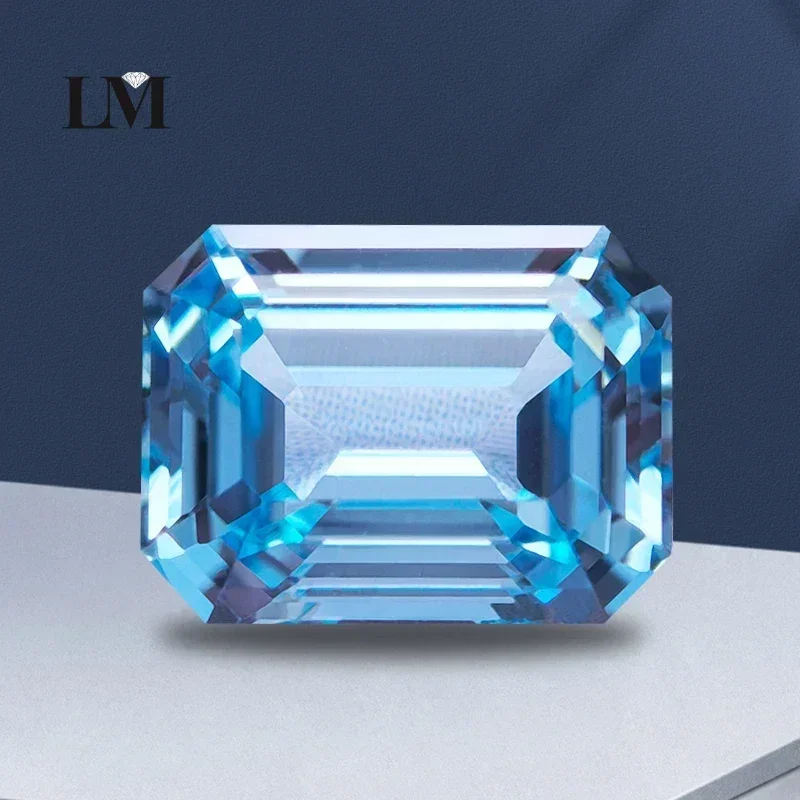 Lab Grown Aquamarine Sapphire Emerald Cut VVS1 Selectable AGL Certificate Gemstone Charms DIY for Jewelry Making Materials
Lab Grown Aquamarine Sapphire Emerald Cut VVS1 Selectable AGL Certificate Gemstone Charms DIY for Jewelry Making Materials