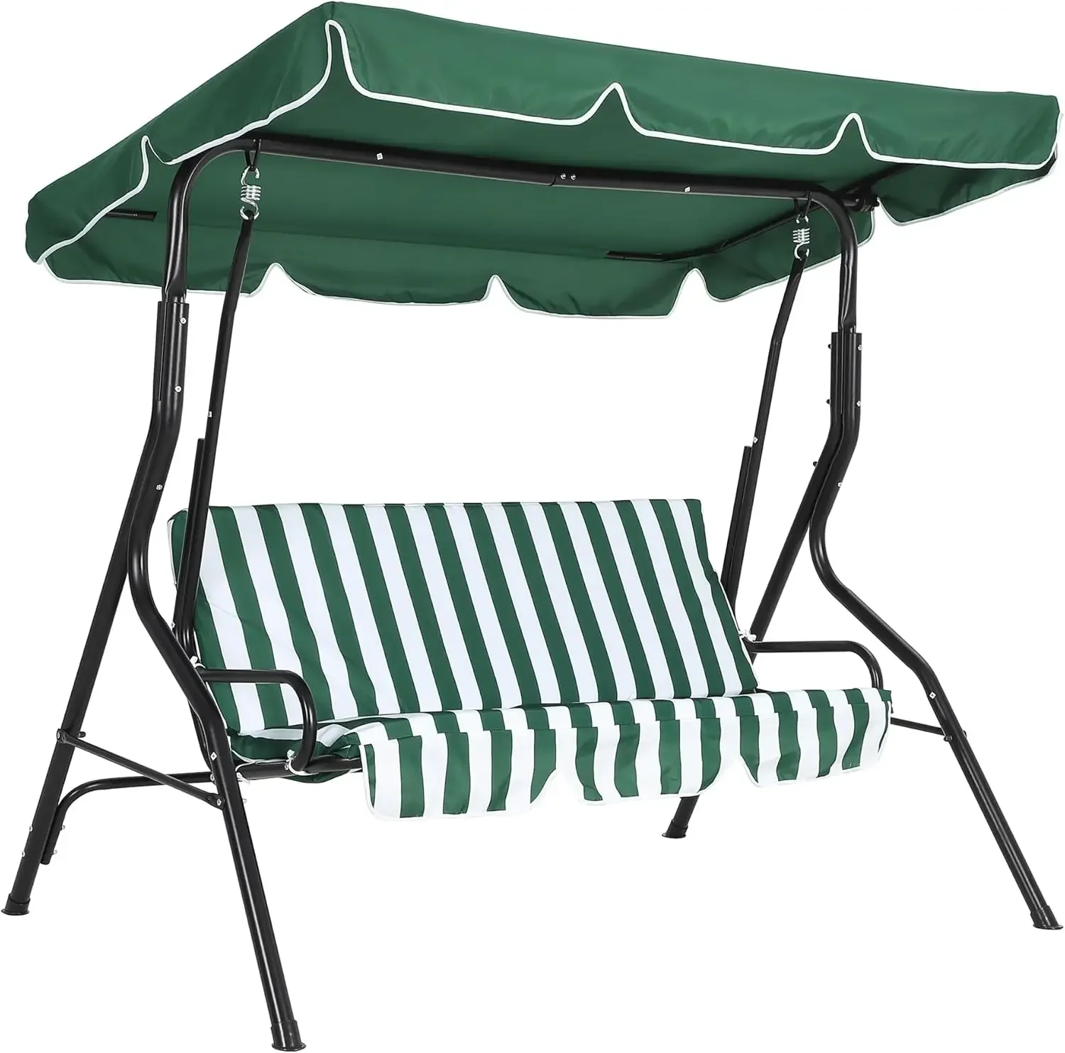 Three Seat Patio Glider Swing With Adjustable Canopy Steel Frame Thick Cushions For Outdoor Backyard Lawn Garden Adults
Three Seat Patio Glider Swing With Adjustable Canopy Steel Frame Thick Cushions For Outdoor Backyard Lawn Garden Adults