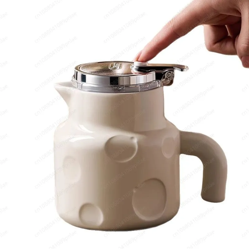 Бытовой керамический чайник с заварочным устройством, новый дизайн, крутой чайник с цветами и вкладышами для ежедневного использования
Бытовой керамический чайник с заварочным устройством, новый дизайн, крутой чайник с цветами и вкладышами для ежедневного использования