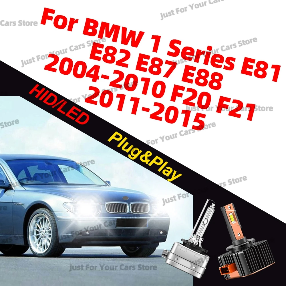 2x HID/LED D1 D1S Headlight Bulbs 6000K For BMW 1 Series E81 E82 E87 E88 2004-2010 F20 F21 2011-2015 Bright White 12V Head Lamps
2x HID/LED D1 D1S Headlight Bulbs 6000K For BMW 1 Series E81 E82 E87 E88 2004-2010 F20 F21 2011-2015 Bright White 12V Head Lamps