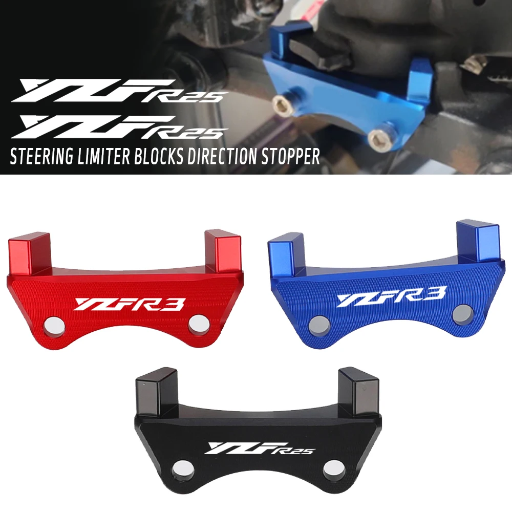 2025 YZF R25 R3 Motorcycle Accessories Steering Limiter Blocks Direction Stopper For Yamaha YZF-R25 YZF-R3 2021 2022 2015-2024
2025 YZF R25 R3 Motorcycle Accessories Steering Limiter Blocks Direction Stopper For Yamaha YZF-R25 YZF-R3 2021 2022 2015-2024