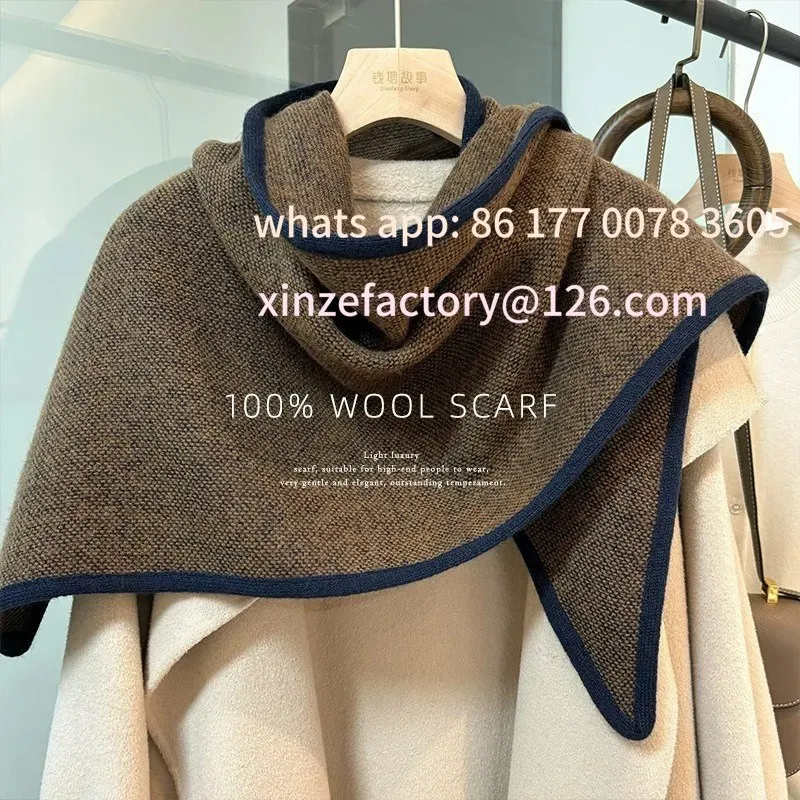 Customizable Handcrafted with British craftsmanship, 100% wool triangular scarf for women, versatile pure-color shawl and scarf
Customizable Handcrafted with British craftsmanship, 100% wool triangular scarf for women, versatile pure-color shawl and scarf