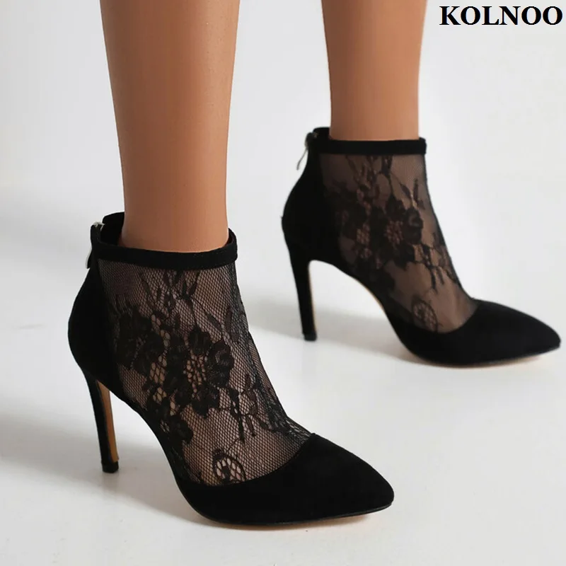 Kolnoo Handmade New Hot Sale Sexy Style Womens High Heels Pumps Patchwork Lace Leather Prom Shoes Evening Fashion Party Shoes
Kolnoo Handmade New Hot Sale Sexy Style Womens High Heels Pumps Patchwork Lace Leather Prom Shoes Evening Fashion Party Shoes