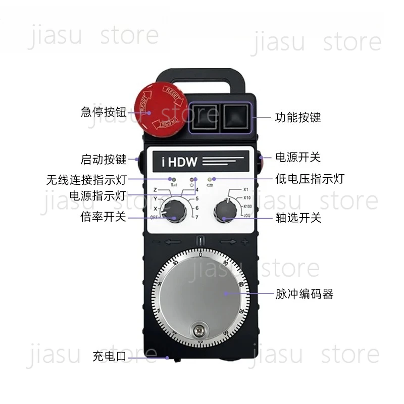 Wireless electronic handwheel universal wireless pulse generator engraving machine gantry milling
Wireless electronic handwheel universal wireless pulse generator engraving machine gantry milling