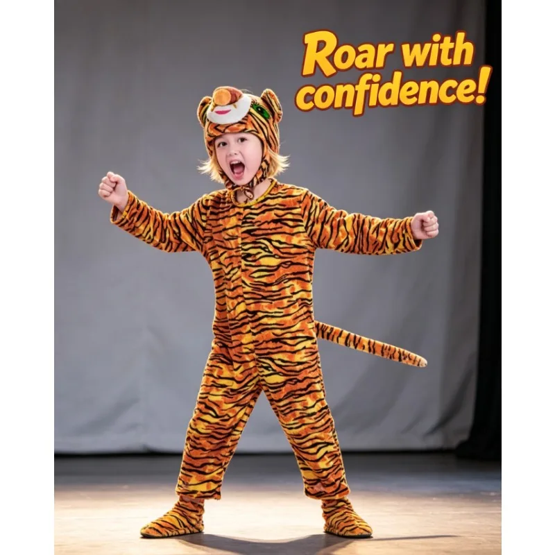 Childrens Cute Tiger Lion Animal Cartoon Beast Role Play Outfits Halloween School Stage Performance Soft Plush Fancy Dress Child
Childrens Cute Tiger Lion Animal Cartoon Beast Role Play Outfits Halloween School Stage Performance Soft Plush Fancy Dress Child