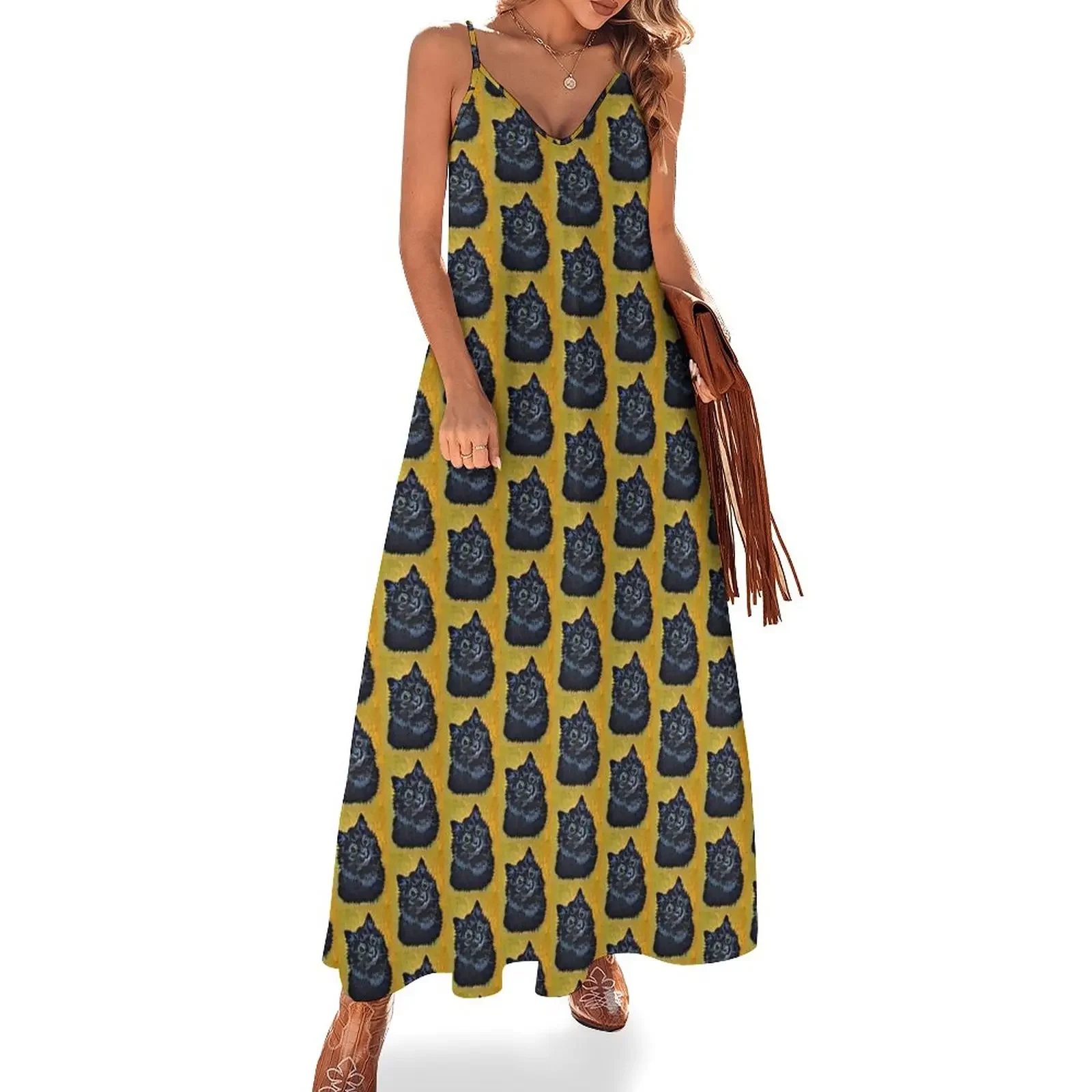 BLACK CAT PORTRAIT - Louis Wain's Cats Sleeveless Dress summer dresses for women 2025 Long dresses summer dresses women 2025
BLACK CAT PORTRAIT - Louis Wain's Cats Sleeveless Dress summer dresses for women 2025 Long dresses summer dresses women 2025