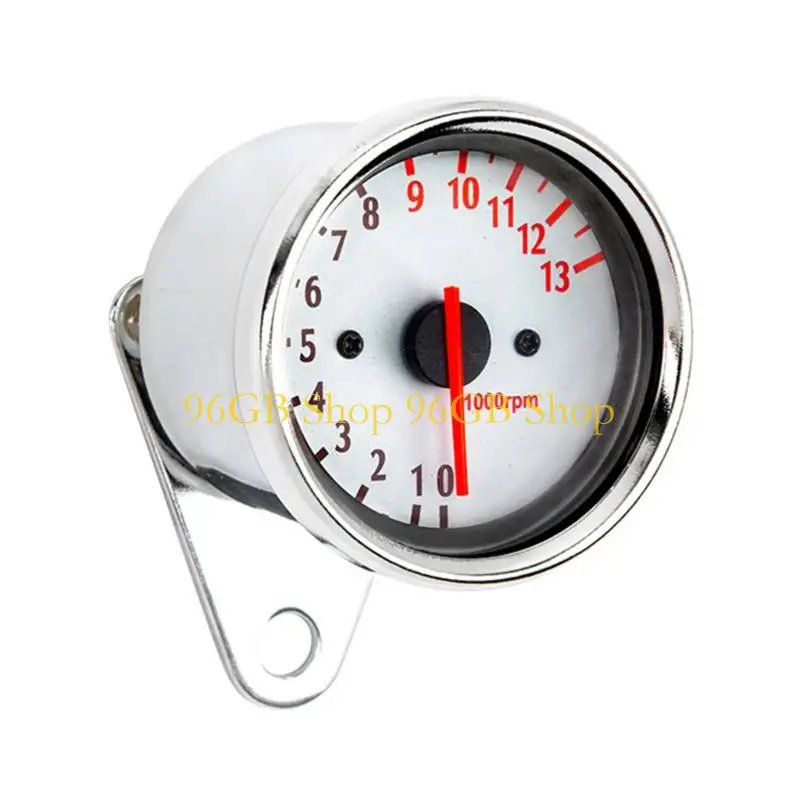 96GB Stainless Tacho Gauge Motorcycle Tachometer Motorbike Accessory 13000RPM Counter with LED Backlit Easy Installation
96GB Stainless Tacho Gauge Motorcycle Tachometer Motorbike Accessory 13000RPM Counter with LED Backlit Easy Installation