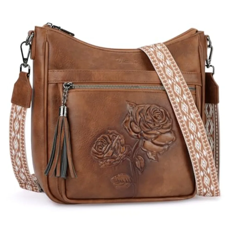 Crossbody Bags for Women Trendy Vegan Leather Hobo Purses Embossed Shoulder Handbag Lightweight Travel Purse
Crossbody Bags for Women Trendy Vegan Leather Hobo Purses Embossed Shoulder Handbag Lightweight Travel Purse