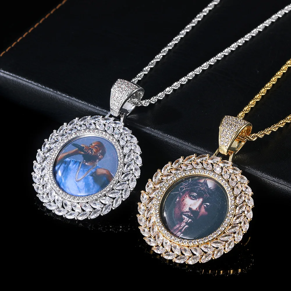 2pcs/ Bag Hip Hop Iced Out Jewelry Picture Custom Pendant Blank Necklace Zircon Medallion sublimation Photo Necklace
2pcs/ Bag Hip Hop Iced Out Jewelry Picture Custom Pendant Blank Necklace Zircon Medallion sublimation Photo Necklace