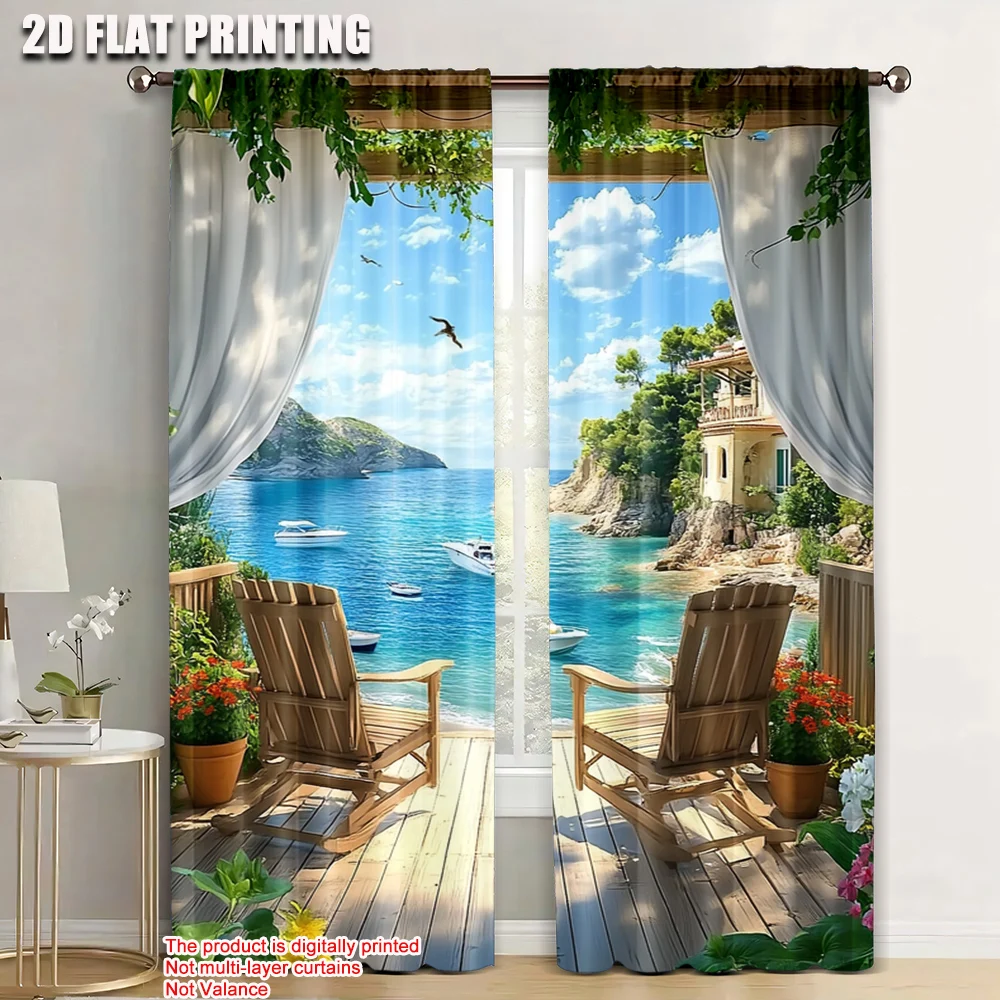 2pc, Window Treatment Curtains scenery Versatile Fabric,Without Electricity Festive Holiday Use for All Occasions decorate
2pc, Window Treatment Curtains scenery Versatile Fabric,Without Electricity Festive Holiday Use for All Occasions decorate