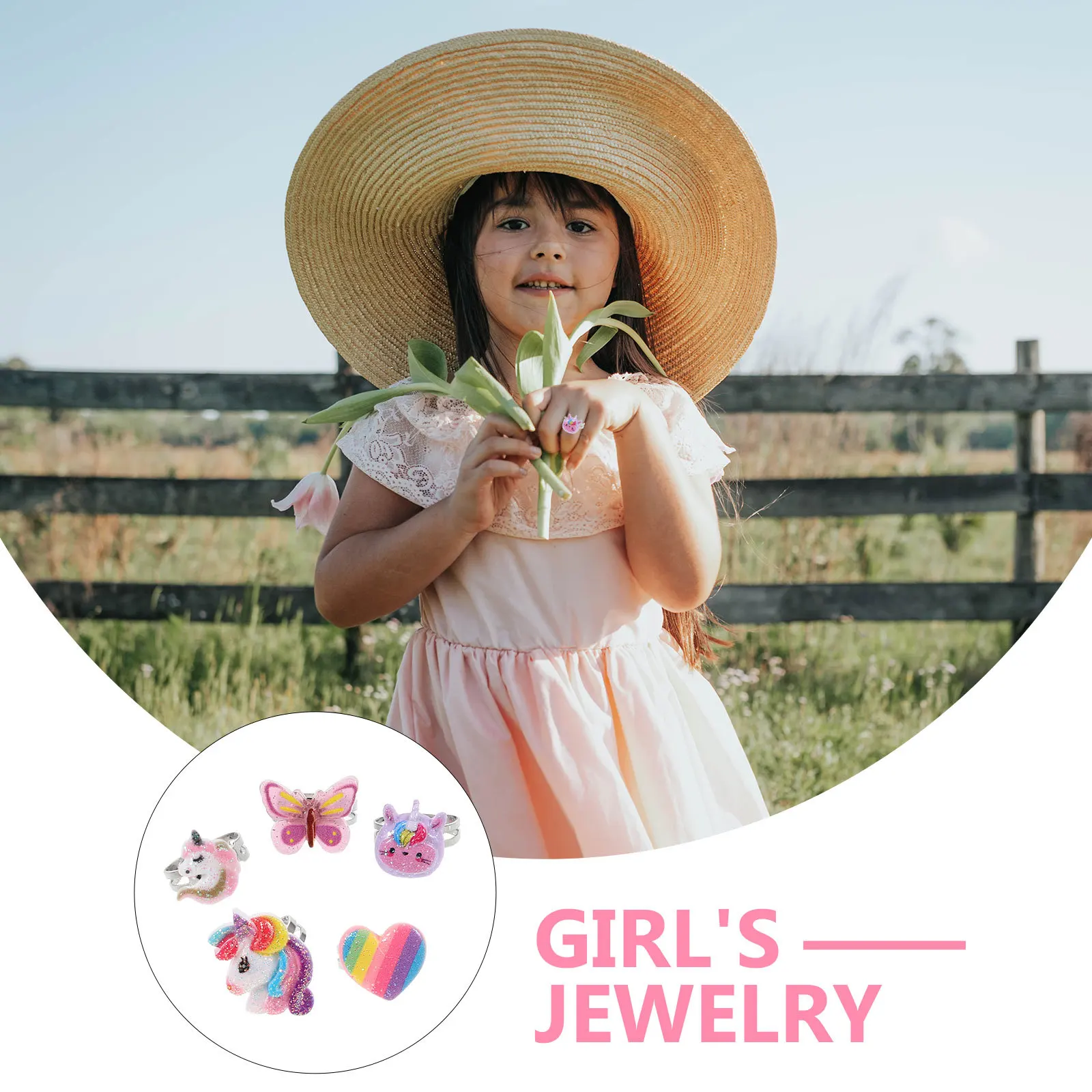 Unicorn Rings Kids Toddler Plastic Heart Shaped Cartoon Girl Child Accessories Birthday Gifts Safe Lightweight Jewelry Set
Unicorn Rings Kids Toddler Plastic Heart Shaped Cartoon Girl Child Accessories Birthday Gifts Safe Lightweight Jewelry Set