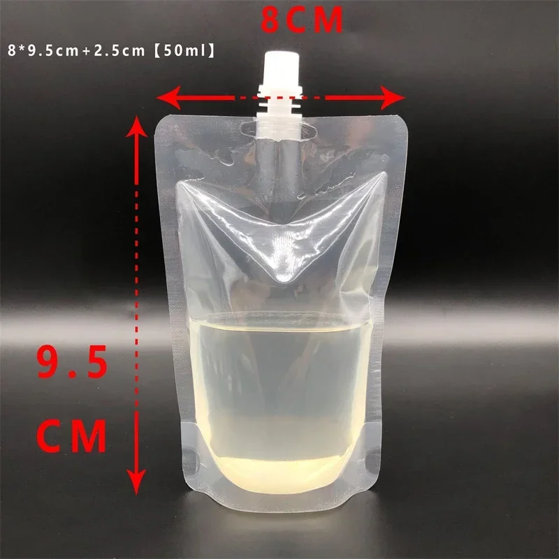 50Pcs Aluminum Foil Liquid Package Nozzle Bags Light-proof Juice Beverage Milk Sealed Stand Up Storage Reusable Pouches
50Pcs Aluminum Foil Liquid Package Nozzle Bags Light-proof Juice Beverage Milk Sealed Stand Up Storage Reusable Pouches