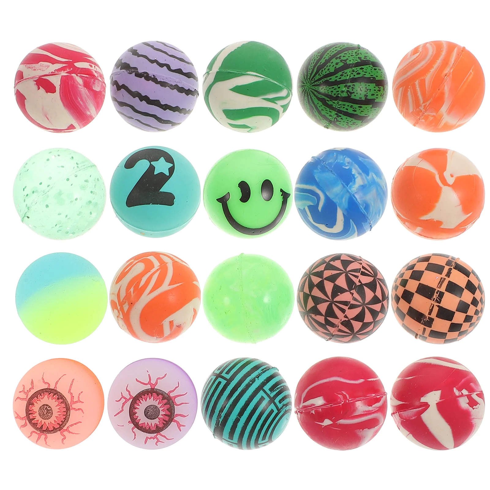 20Pcs Colorful Bounce Balls Creative Eyeball Pattern Elastic Jumping Balls for Kids Leisure Outdoor Playing Bouncy Ball
20Pcs Colorful Bounce Balls Creative Eyeball Pattern Elastic Jumping Balls for Kids Leisure Outdoor Playing Bouncy Ball