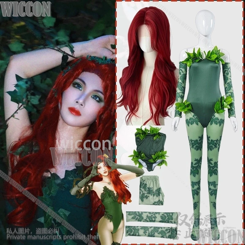 Poisonn аниме косплей Ivyy Pamela Lillian Isley сексуальный зеленый комбинезон боди бикини Jirai Kei для девочек и женщин парик наряд по индивидуальному заказу
Poisonn аниме косплей Ivyy Pamela Lillian Isley сексуальный зеленый комбинезон боди бикини Jirai Kei для девочек и женщин парик наряд по индивидуальному заказу